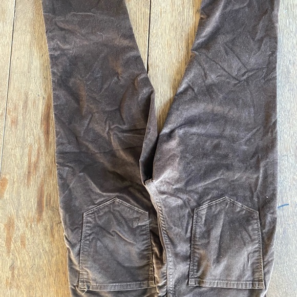 Banana Republic Coconut Brown Soft Velvet High Rise Flare Long Pants - Picture 10 of 11